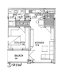 Grundriss Whg07 - Schöne 2 ZKB Wohnung mit Balkon in Wallenhorst-Lechtingen