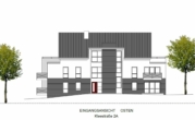 Eingangsansicht Osten Kleestra - energieeffiziente, barrierefreie Wohnung im Stadtkern von Bad Iburg