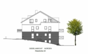 Giebelansicht Norden Kleestraß - energieeffiziente, barrierefreie Wohnung im Stadtkern von Bad Iburg