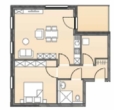 Grundriss - Neuwertige Seniorenwohnung im TOP Zustand.