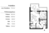 Grundriss der Wohnung - Schöne, altersgerechte Wohnung im Kurort Bad Rothenfelde – z. Zt. vermietet – an Kapitalanleger!